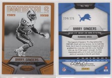 2016 Certified Immortals Mirror Orange /225 Barry Sanders #103 HOF