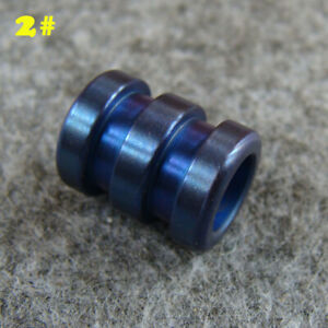 (Blue Color) Titanium Lanyard Bead EDC Knife Beads Pocket Tool Paracord Beads 