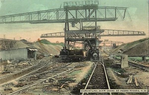 AK Kanalzone Rückbau Berm Kran Pedro Miguel Panamakanal 1907-15 - Bild 1 von 2