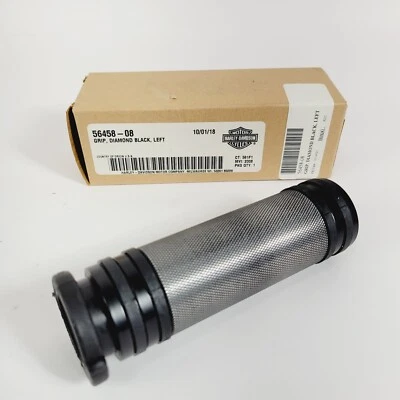 Harley Davidson OEM Black Diamond TBW Left Hand Grip 56458-08 CVO Fat Bob 2010 - Image 1 of 4