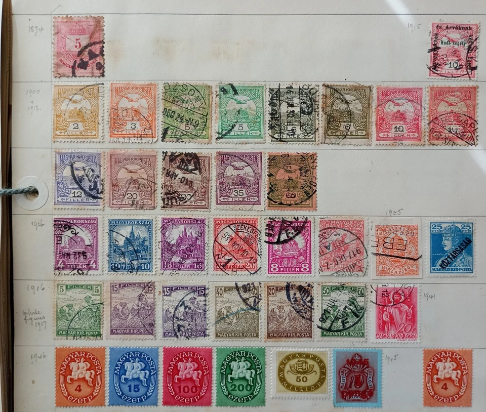 37 x Hungary Stamps 1874 to 1946 - Image 1 of 1