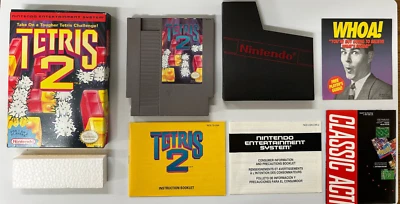 Tetris 2 (Nintendo Entertainment System,1993) W/Manual & Inserts- TESTED & WORKS - Image 1 of 4