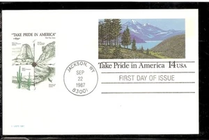 US SC # UX118 Take Pride In America . Postal Card FDC. Artmaster Cachet - Picture 1 of 1