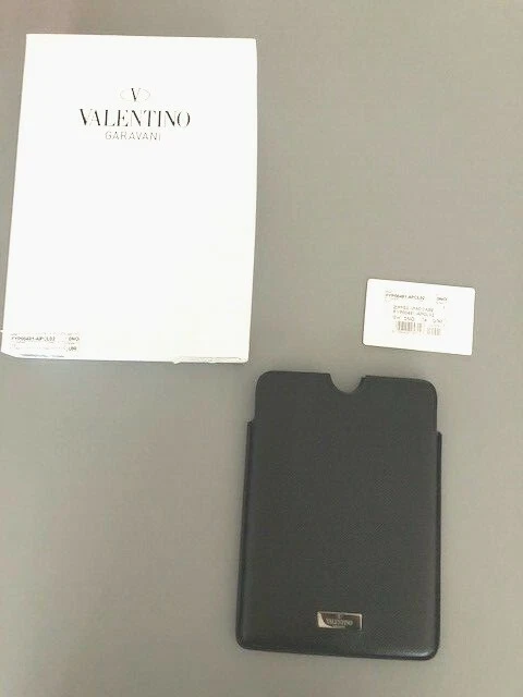 VALENTINO Black Leather case cover for IPAD mini, Kindle, Tablet, NEW - Image 1 of 4