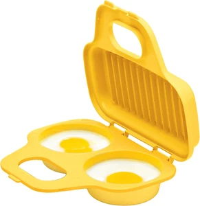 Progressive International Prep Solutions Microwave Egg Poacher, Yellow Easy-To-U - Picture 1 of 4