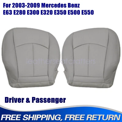 Cubierta de asiento inferior de conductor + pasajero gris para Mercedes Benz E320 E350 2003-2009 Foto 1 de 4