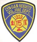 Lyn-Dan Heights Volunteer Fire Dept Patch - Virginia -  4 1/8" x 5"