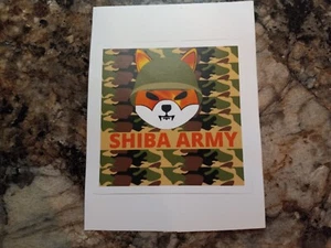 SHIBA EJÉRCITO ""Camuflaje tradicional"" Shiba Inu pegatinas de inversor! 3.0 x 3.0 - Imagen 1 de 1