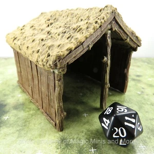 Medieval Farmer ~ ANIMAL SHED Barn Shelter Pathfinder D&D 4D Settings miniature - Picture 1 of 2