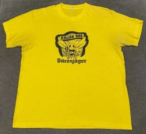 Vintage SCREEN STARS Killer Bee Barenjager T-Shirt HERREN MEDIUM M Einzelnaht 80er - Bild 1 von 6