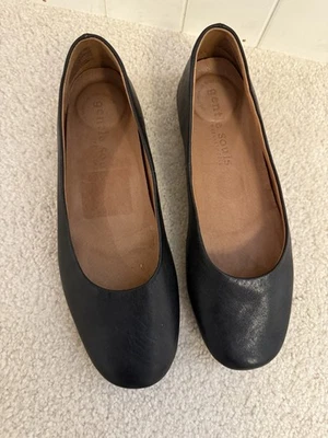 Нежные души Kenneth Cole поднять путешествий балетки 8 М кожи, черный новый - Изображение 1 из 4