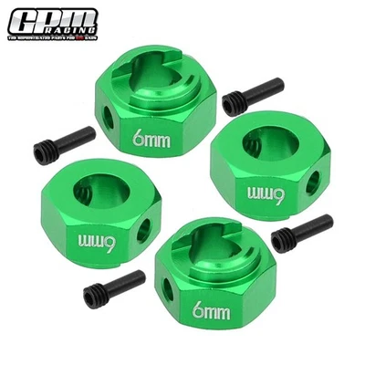 GPM Alloy Hex Adapters 6mm Thick For AXIAL 1/10 RBX10 Ryft Rock Bouncer AXI03005 - Image 1 of 4