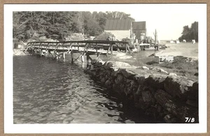 New Harbor, ME RPPC Back Cove Scene - Lorimer E. Brackett #718 - Picture 1 of 2