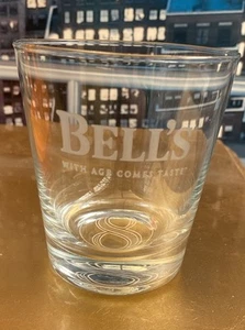 SET OF 5 x BELLS WHISKEY “With Age comes Taste 8” TUMBLER GLASSES - Picture 1 of 8