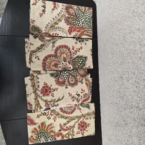 Ralph Lauren Avery Paisley Cloth Napkins Set Of 4 Floral Rust Green 20"x20” - Picture 1 of 3