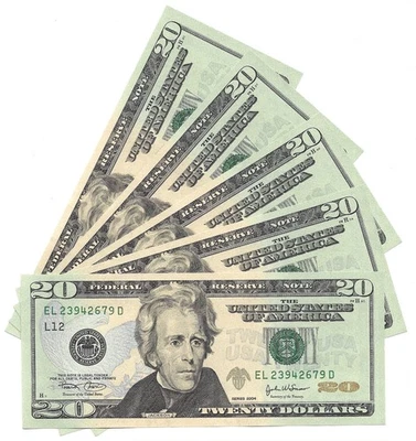 2004 $20 SAN FRANCISCO FRNs. 5 Consecutive, Crisp & Uncirculated Banknotes. - Image 1 of 4