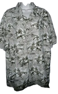 Trader Bay Carribean Button Up Shirt Mens Size L Brown Short Sleeve - Picture 1 of 5