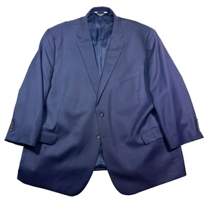 navy blue Jos A Bank Traveler blazer jacket sport suit coat tailored fit 56S - Picture 1 of 12