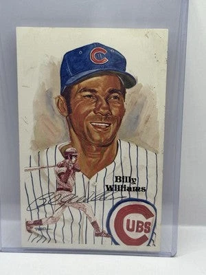 Billy Williams Autographed Perez-Steele Postcard 1987 9th Series #199 /10,000 - Image 1 of 2