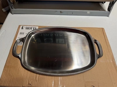 Metallurgica Motta San Marco Stainless Steel Rectangular Serving Tray, 13.8x10.2 - Image 1 of 4