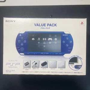 Sony PSP 2000 Metallic Blue Value Pack Boxed Japan Official Tested - Picture 1 of 10