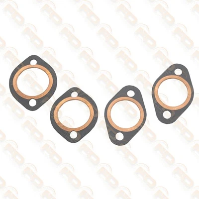 GUARNIZIONI SCARICO 4 PEZZI TIPO ORIGINALI FIAT 500/126  RACING ABARTH GIANNINI - Immagine 1 di 4