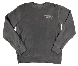 OFFICIAL TWICE 4TH WORLD TOUR ‘III’ MERCH GRAY CREWNECK SWEATSHIRT SIZE XL - Picture 1 of 7