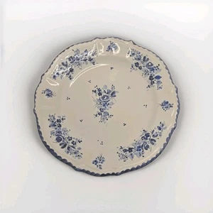 Vintage Gmunder Keramik Austria weiß blau floral Deko Teller Handmalerei - Bild 1 von 10