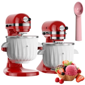 Attacco Gelato per Kitchenaid, 2 Quart Gelato Congelato e Sorbetto Gelato... - Foto 1 di 7