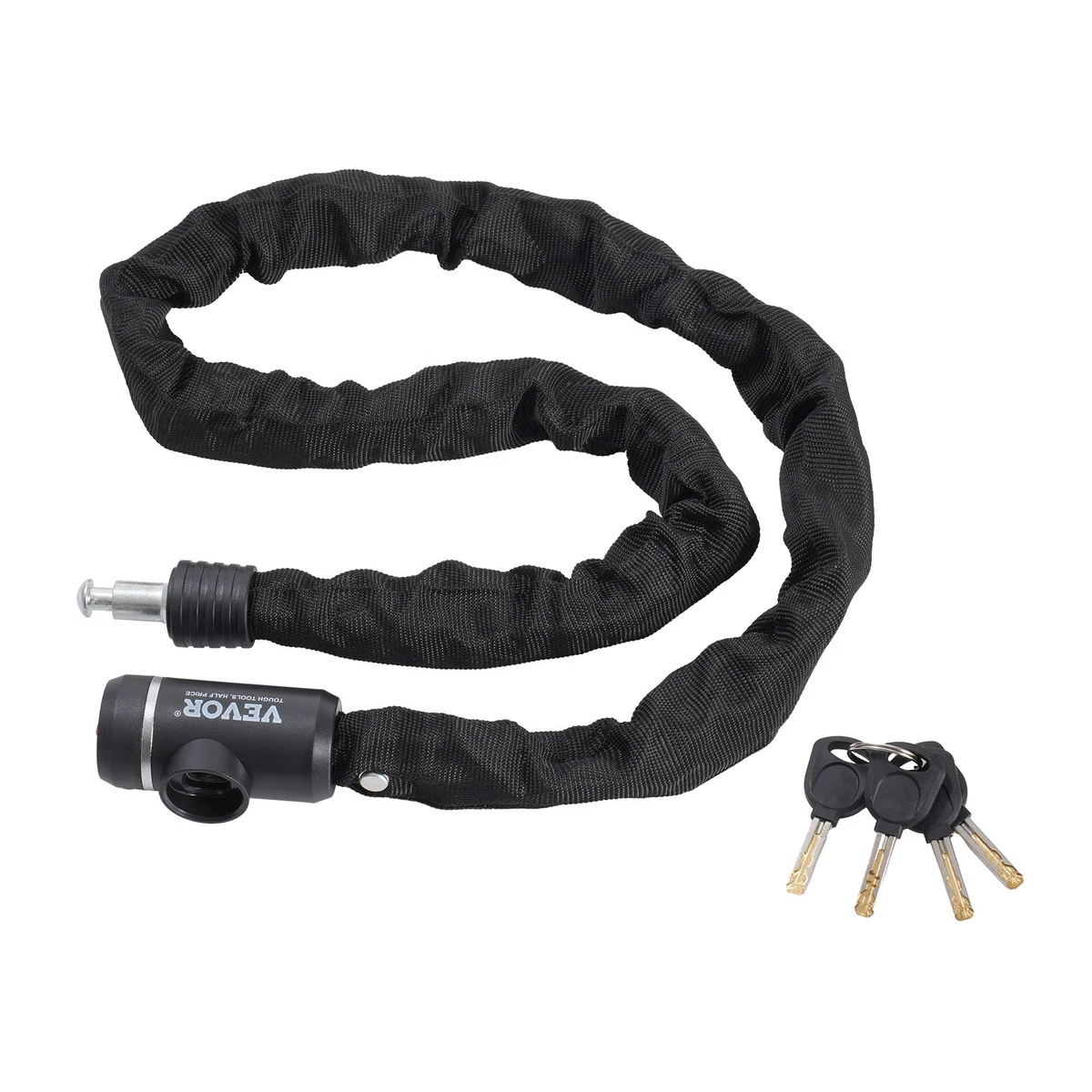 Cerraduras De Cadena De Bicicleta Con Candado De Seguridad Antirrobo De 120 Cm Para Scooter De Bicicleta Electrica