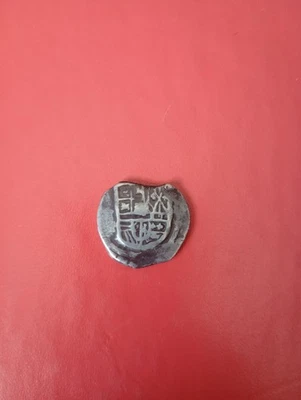 Silver 2 Reales Cob Pirate  Coin Mexico 1607-1620 - Image 1 of 4