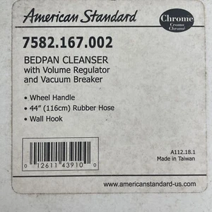 AMERICAN STANDARD BEDPAN CLEANSER 7582.167.002 - Picture 1 of 7
