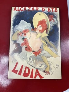 Cheret Alcazar D'ete Lidia Mini Print Wall Art Cherry Creek Woodcrafters 10x7 - Picture 1 of 3