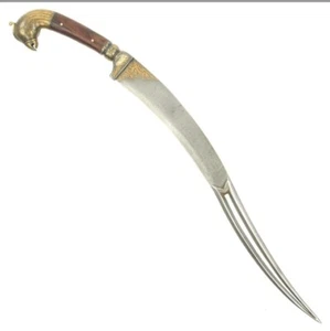 Handcrafted Pakistani Talwar Sword | Damascus Steel Blade | Mughal Style - Picture 1 of 6