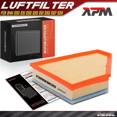 Filtro aria filtro aria motore per BMW Serie 3 E90 E91 E92 E93 Serie 1 E81 E82 E87 E88 X1 - Immagine 1 di 4