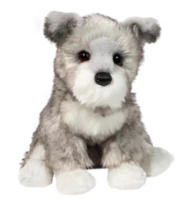 Douglas Toys Arnold Schnauzer Plush Stuffed Animal Toy, 10" Sitting - Picture 1 of 4