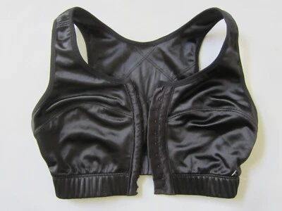 Sujetador activo deportivo inalámbrico satinado alto impacto cierre frontal ENELL 0 NL100 de colección Foto 1 de 4