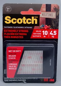 Scotch Extreme Fasteners 1 Inch Strips Indoor Outdoor Up to 10lbs - Picture 1 of 3