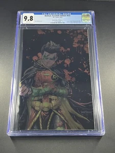 Batman #655 Tyler Kirkham Battle Damage Damian Wayne Robin Foil CGC 9.8 SDCC - Picture 1 of 7