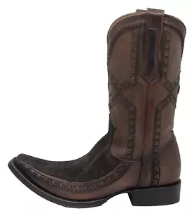 Designer Cuadra Chocolate Brown Western Pull-On Boots-Size 11 US 1B39EL (B1DF) - Picture 1 of 10