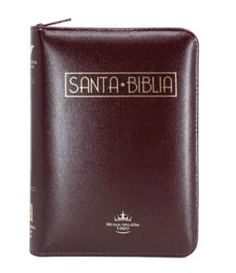 BIBLIA COMPACTA, REINA VALERA 1960, PIEL VINO- CIERRE e INDEX - Foto 1 di 3