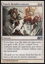 1x Timely Reinforcements M12 MtG Magic White Uncommon 1 x1 Card Cards
