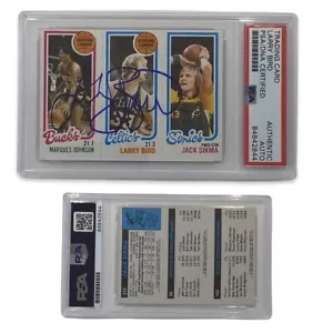 1980 Larry Bird Triple Topps Autographed PSA Auto Authentic Rookie RC COA Signed - Picture 1 of 1