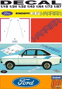 DECAL FORD ESCORT MK II HARRIER 1980 (09) - Picture 1 of 1