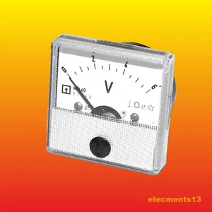 0 - 6 V PANEL ANALOG MINI DC VOLTMETER MP40 NOS - Picture 1 of 3