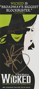 Stephen Schwartz & Kerry Ellis HAND Signed Wicked The Musical Flyer Autograph - Picture 1 of 3