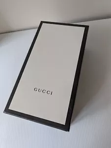 GUCCI SCHUHKARTON ~ LEERKARTON ~ GESCHENKBOX ~ 100% AUTHENTISCH schwarz weiß 12,5”x6 3/4” - Bild 1 von 5