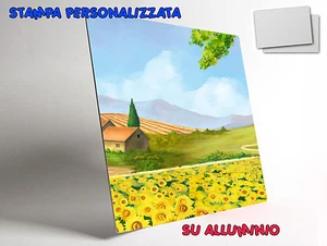 STAMPA SU ALLUMINIO PERSONALIZZATA QUADRO LOGO FOTO SEMI LUCIDO 200x300 MM - Foto 1 di 1