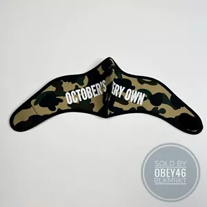 BAPE A Bathing Ape x OVO October's Very Own Neoprene ABC Camo Green Mask - Picture 1 of 6