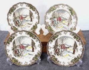 LOT of 4 Johnson Bros Friendly Village Bread Plates "Sugar Maples" 6 1/4" EXC+! - Picture 1 of 5